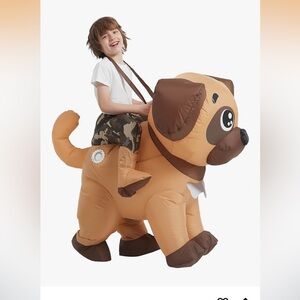 NEW Inflatable Dog Costume for Kids - Brown